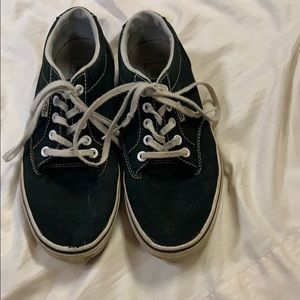 black and white tie vans